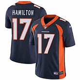 Nike Men & Women & Youth Broncos 17 DaeSean Hamilton Navy Alternate NFL Vapor Untouchable Limited Jersey,baseball caps,new era cap wholesale,wholesale hats